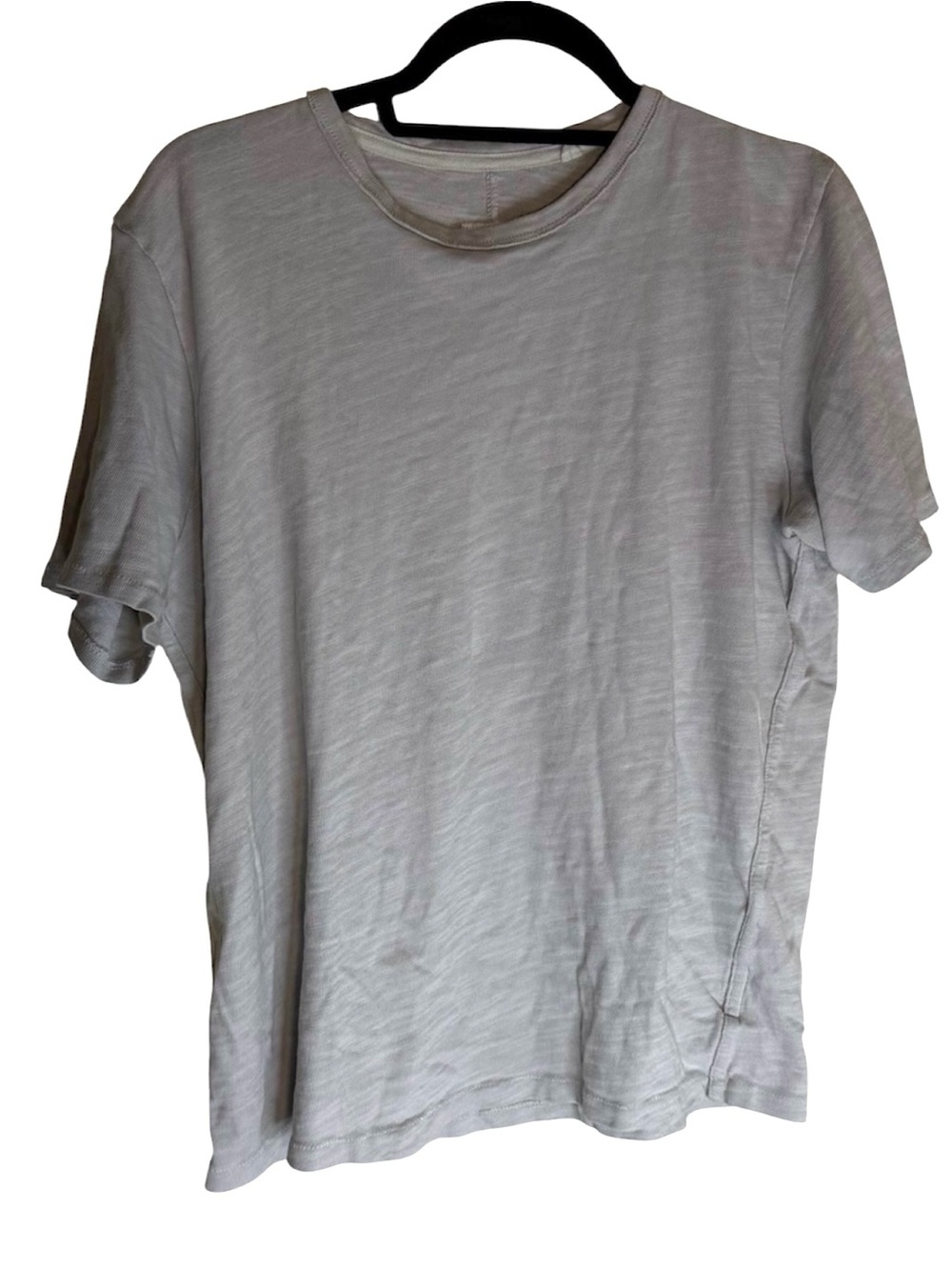 Rag & Bone Basic Crew Neck Tee in Light Gray